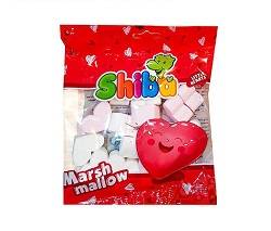 مارشمالو طرح قلب 50گرم شیبا